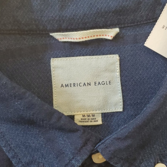 NWT American Eagle S/S Button Down M - Picture 3 of 5